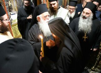 Λάρισα: Ι.Μ. Αγίου Παντελεήμονος Αγιάς / Παρουσία πλήθους κόσμου η Κουρά του νέου Μοναχού Αιμιλιανού