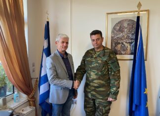 Εθιμοτυπική επίσκεψη του Διοικητή του Στρατιωτικού Κτηνιατρικού Μουσείου στον Ν. Ζέρβα