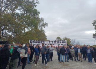 Λάρισα: Διαμαρτυρία αγροτών και κτηνοτρόφων στον Πυργετό – Ζητούν άμεσες αποζημιώσεις για Daniel και ευλογιά (ΦΩΤΟ)