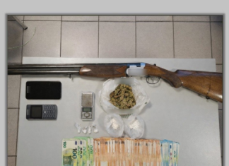 Σύλληψη Λαρισαίου με ναρκωτικά και όπλο – Κατασχέθηκαν κοκαΐνη, χασίς και χρηματικό ποσό