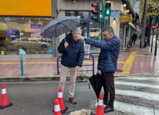 Aμεση παρέμβαση της ΔΕΥΑΛ στη συμβολή Μανδηλαρά και Παπαναστασίου