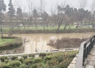 Σε επιφυλακή η Λάρισα για τη στάθμη του Πηνειού μετά τις τελευταίες βροχοπτώσεις – ΦΩΤΟ