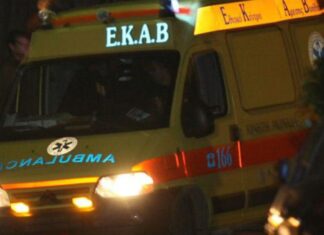 Λάρισα: Πτώση άνδρα από σκάλες σε πολυκατοικία στην οδό Υψηλάντου