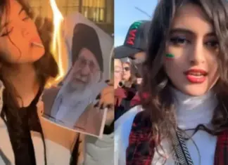Viral ξανά η Ιρανή που άναψε τσιγάρο με φωτογραφία του Χαμενεΐ: «Στο είπα ότι θα χορέψουμε πάνω στον τάφο σου»