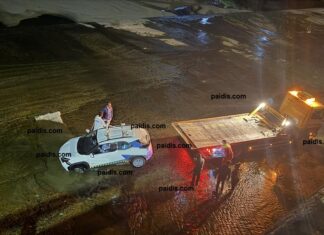 Λάρισα: Κόλλησε στη ράμπα του Ξηριά – ΦΩΤΟ