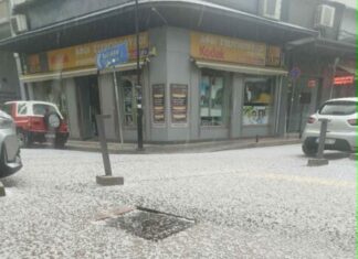 Ισχυρό χαλάζι έπεσε στην πόλη της Καρδίτσας – ΦΩΤΟ