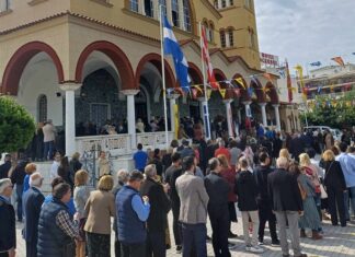Λαμπρή μέρα για τη Λάρισα: Πλήθη πιστών στον πανηγυρίζοντα μητροπολιτικό Ναό του Αγίου Αχιλλίου – (ΦΩΤΟ