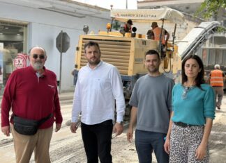 Ξεκίνησαν οι εργασίες αποκατάστασης στην οδό Λαρίσης στον Αμπελώνα – Στο σημείο ο Στέλιος Τσικριτσής