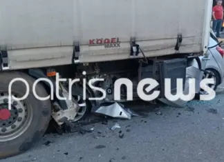 Φρικτό τροχαίο με θύμα 29χρονο – Το αυτοκίνητό του «καρφώθηκε» σε νταλίκα