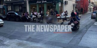 Τροχαίο ατύχημα με τραυματισμό στο κέντρο – ΙΧ συγκρούστηκε με δίκυκλο (φώτο)