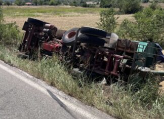 Λάρισα: «Τούμπαρε» σε χωράφια – Στο σημείο επικράτησε αναστάτωση