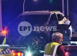 Φρικτό τροχαίο: Αυτοκίνητο καρφώθηκε σε τοιχίο και τυλίχθηκε στις φλόγες – Απανθρακώθηκε ο οδηγός