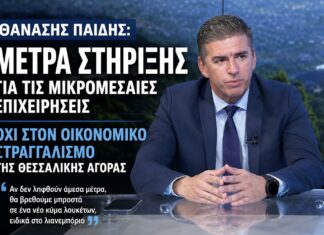 Θανάσης Παιδής: Μέτρα στήριξης για τις μικρομεσαίες επιχειρήσεις, όχι στον οικονομικό στραγγαλισμό της Θεσσαλικής αγοράς