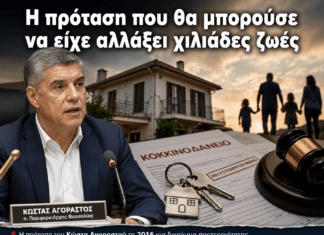 Η πρόταση του Κώστα Αγοραστού που, αν είχε υιοθετηθεί, ίσως να είχε σώσει χιλιάδες σπίτια