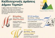Καλλιτεχνικές Δράσεις στον Δήμο Τεμπών – Μουσική, τέχνη και ποίηση αυτό το καλοκαίρι