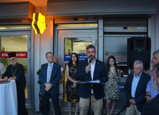 Πλήθος κόσμου στα εγκαίνια του νέου καταστήματος της Συνεταιριστικής Τράπεζας Θεσσαλίας στον Τύρναβο (ΦΩΤΟ-ΒΙΝΤΕΟ)