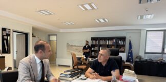 Συνάντηση Κουρέτα και Στυλιανού στην Περιφέρεια με φόντο την ΑΕΛ (φώτο)
