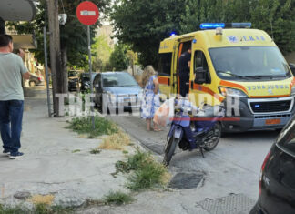 Γυναίκα έχασε τον έλεγχο του δικύκλου – Αιμόφυρτη στο οδόστρωμα, στο σημείο το ΕΚΑΒ (φωτογραφίες)