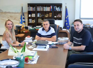 Συνάντηση του Περιφερειάρχη Θεσσαλίας Δημήτρη Κουρέτα με την Αντιγόνη Ντρισμπιώτη – Συγχαρητήρια για τη νέα μεγάλη επίδοση της Καρδιτσιώτισσας πρωταθλήτριας