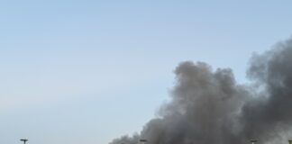 Φωτιά στη Λάρισα: Πυκνοί καπνοί στη λεωφόρο Καραμανλή (φώτο)