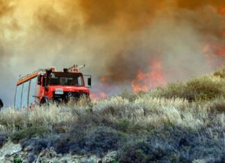Φωτιά ξέσπασε το μεσημέρι σε αυτοκίνητο – Παράλληλα πυρκαγιά σε ξερά χόρτα