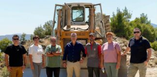 Αυτοψία της Μαρίας Γαλλιού σε έργα αγροτικής οδοποιίας στην Ελασσόνα