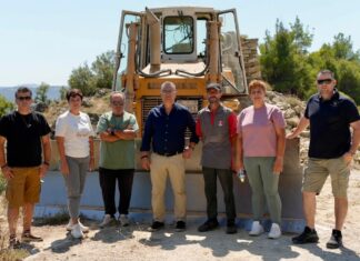 Αυτοψία της Μαρίας Γαλλιού σε έργα αγροτικής οδοποιίας στην Ελασσόνα