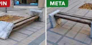 Λάρισα: Παρέμβαση πολίτη έφερε άμεσο αποτέλεσμα από την ομάδα Αγαπάμε Λάρισα– Ο Δήμος επισκεύασε το επικίνδυνο παγκάκι