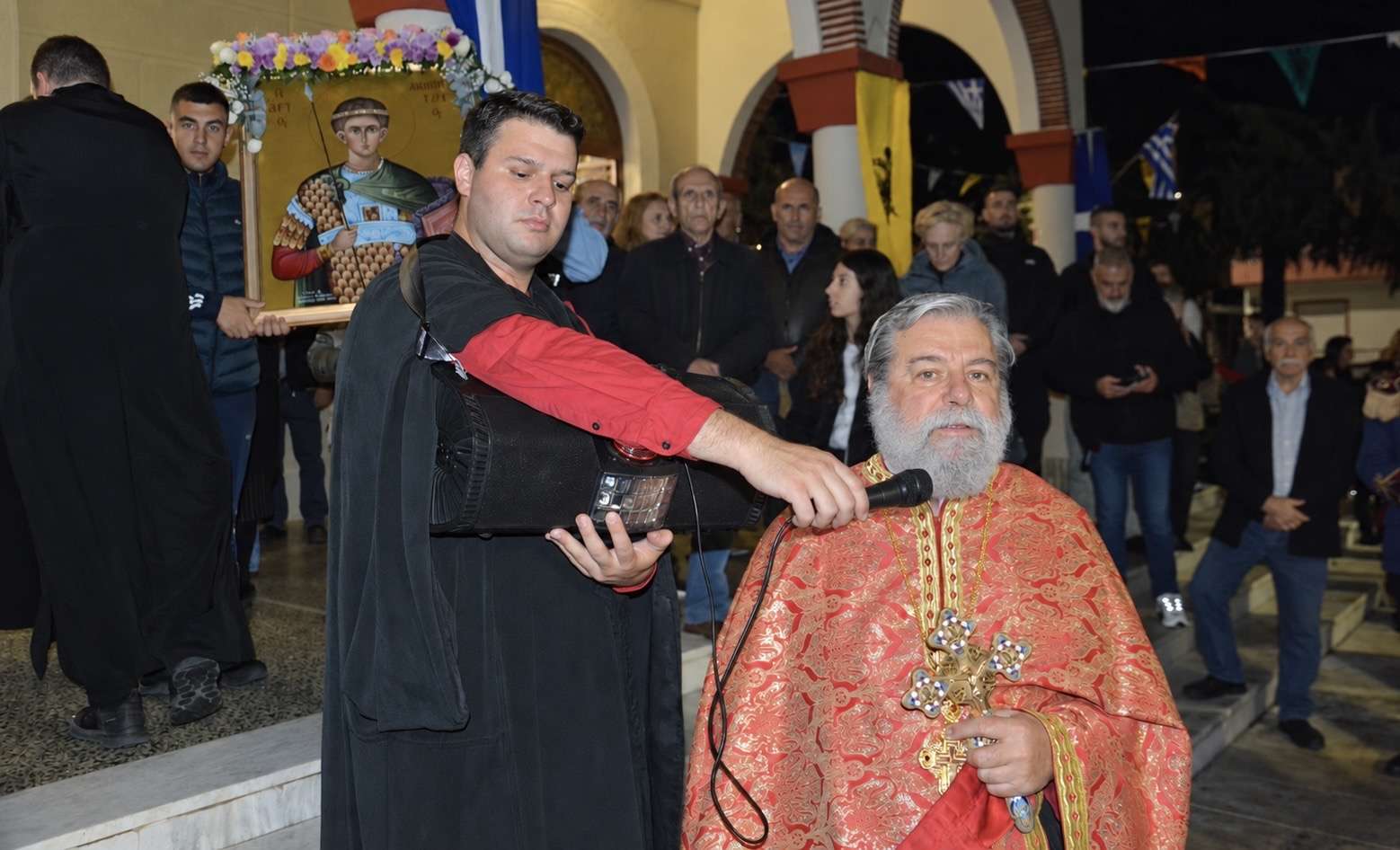 Στον Άγιο Δημήτριο Νέας Σμύρνης Λάρισας ο Βασίλης Πινακάς για τον Μεθέορτο Εσπερινό