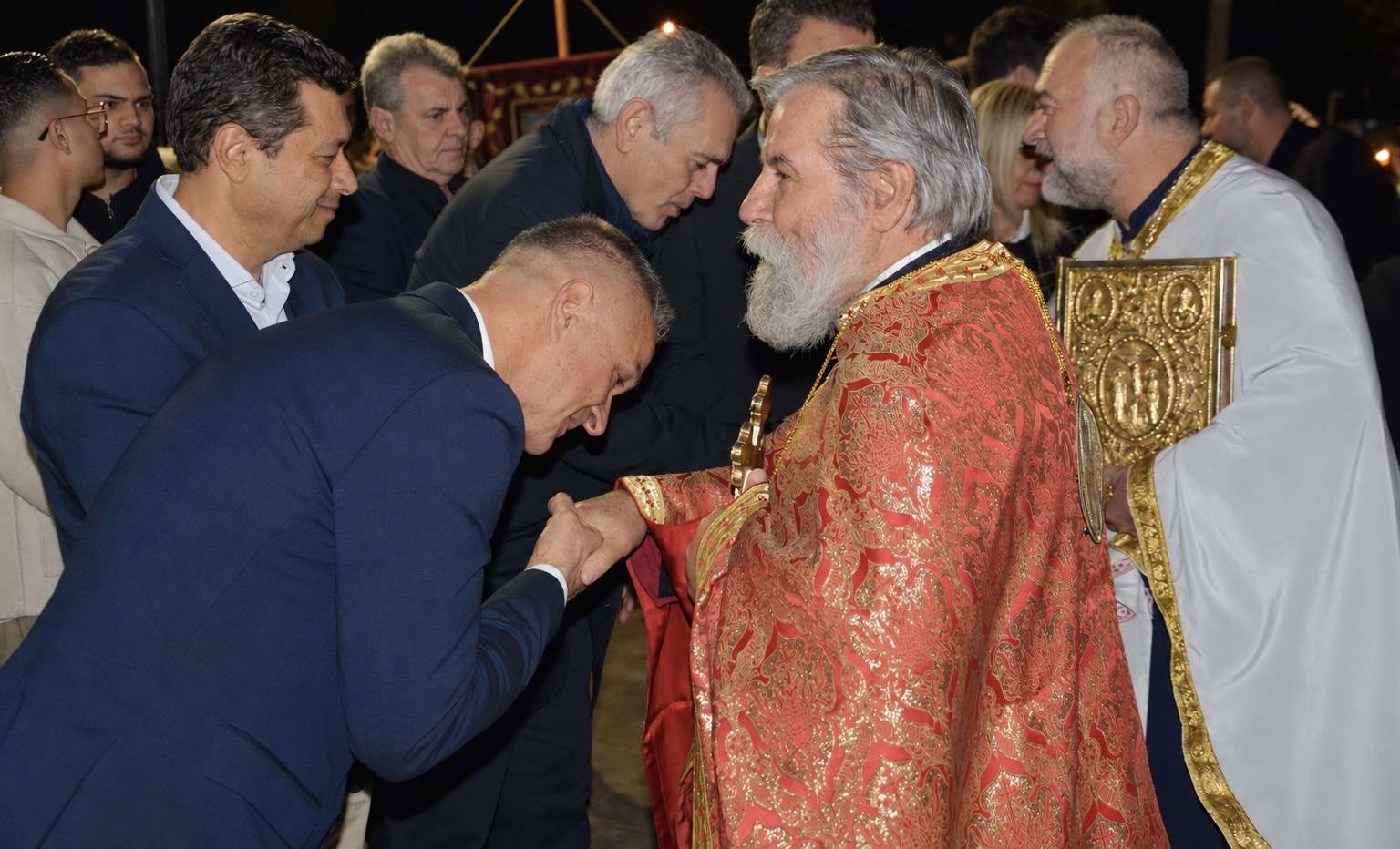 Στον Άγιο Δημήτριο Νέας Σμύρνης Λάρισας ο Βασίλης Πινακάς για τον Μεθέορτο Εσπερινό