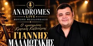 Ο Γιάννης Μαλλιωτάκης έρχεται στη Λάρισα για μία μοναδική εμφάνιση στις ANADROMES LIVE